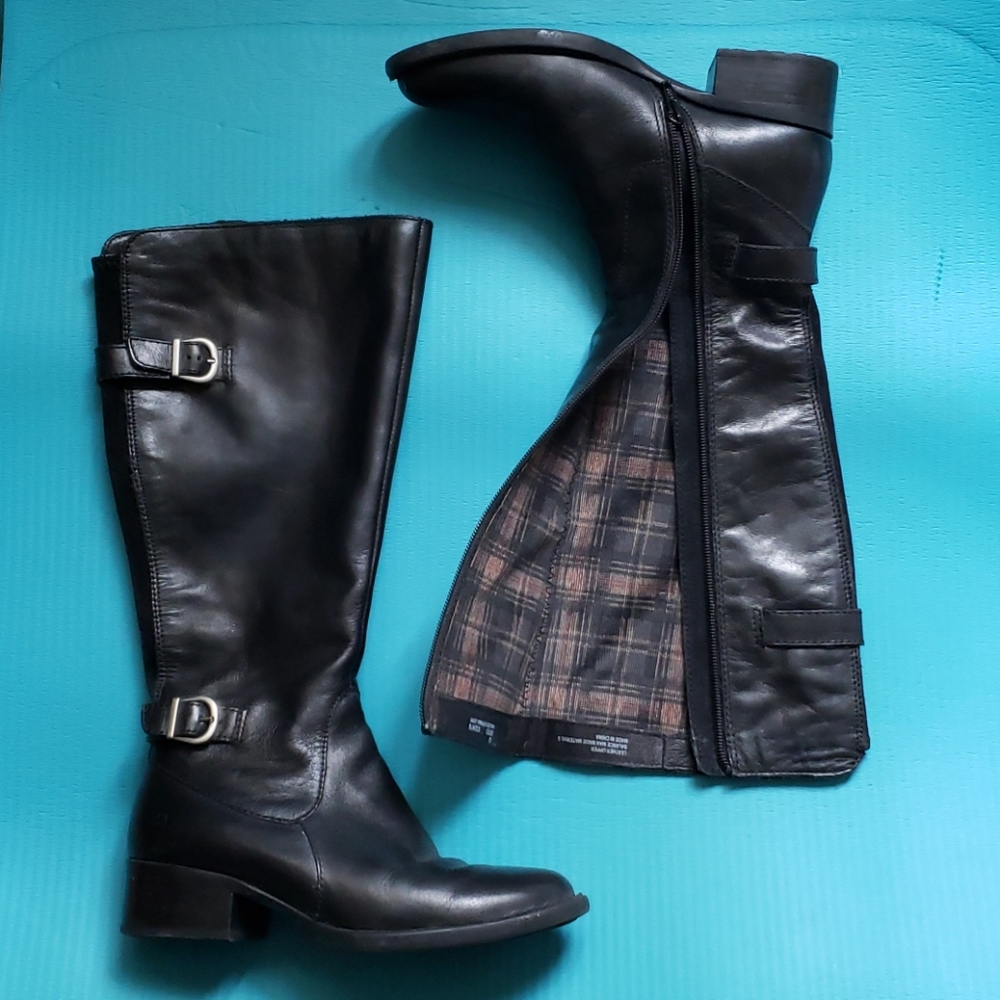 Born Gibb black knee-high boot